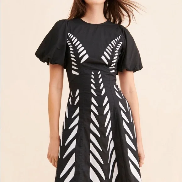 Banjanan Gracia Black and White Mini Dress - Picture 4 of 6